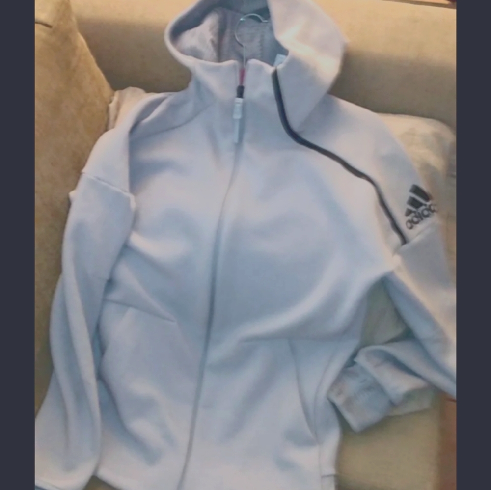 Mens adidas hoodie zip up size MEDIUM